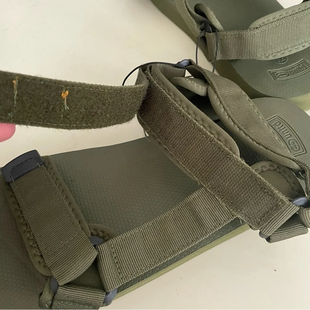 Ecko unlimited Fabric Sport Adjustable Strap Sandals Green Men’s Size 10 New